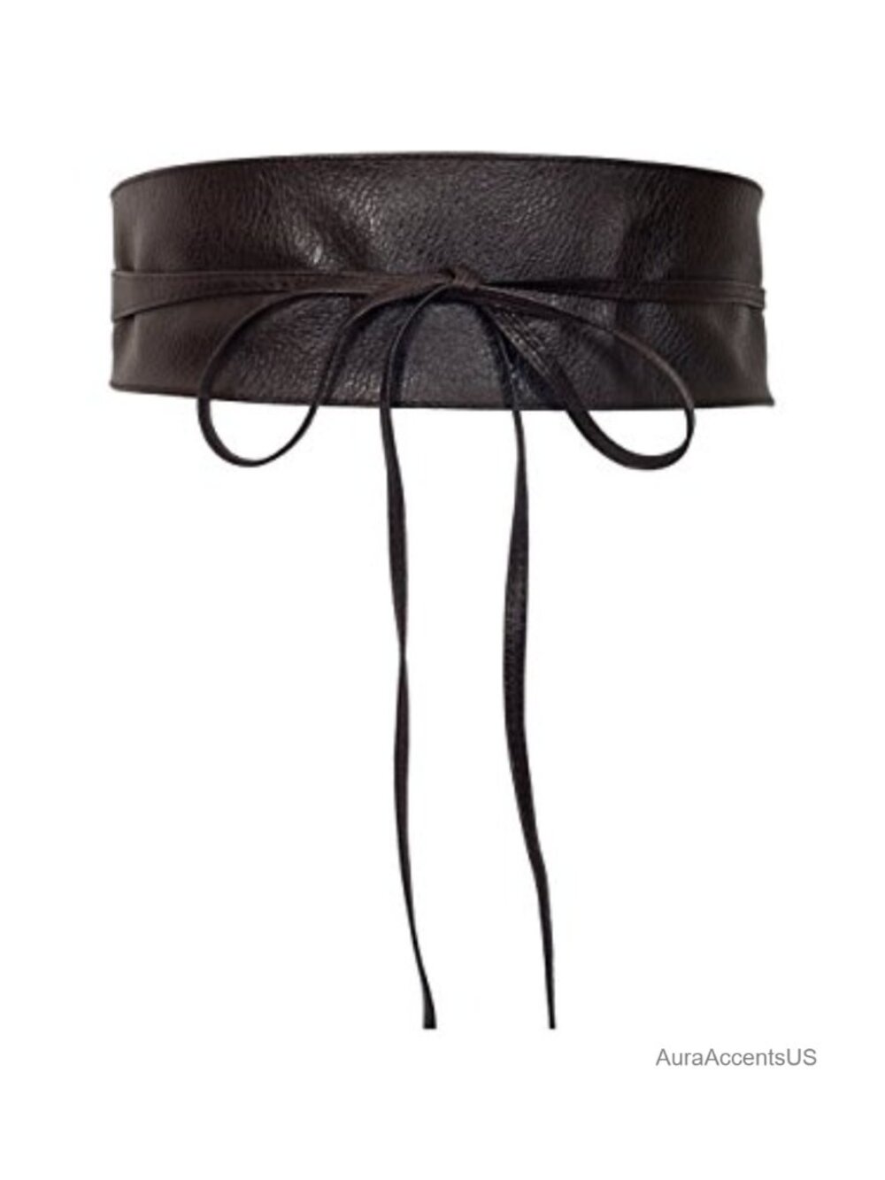 Plus Size Faux Leather Obi Waistband Sash Belt
